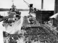 Спуск на воду USS Astoria, 16 декабря 1933