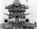 Носовая 305-мм башня линейного крейсера HMAS Australia с нанесенными углами поворота, 1918 г.
