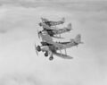 Построение трех торпедоносцев Blackburn Baffin из RAF Gosport.