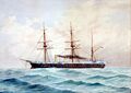 HMS Bellerophon, акварель