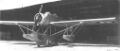 MB.411 на выкатной тележке рядом с ангаром