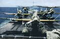 E13A вместе с F1M2 на борту крейсера IJN Mogami