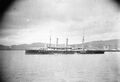 На переднем плане HMS Blenheim, на заднем - HMS Blake
