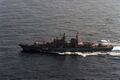 Эсминец «Боевой» в походе, Японское море, 1987 год