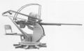Одноствольная зенитная установка с 20-мм/70 автоматом «Breda» Model 1941 и барабанным магазином на 50 патронов.