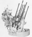 Шестиствольная флотская установка с 20-мм/70 автоматами «Breda» Model 1941.