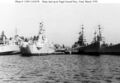 USS Fort Marion (LSD-22), USS Missouri (BB-63), USS Roanoke (CL-145) и USS Worcester (CL-144) в Бремертоне, 19 марта 1970 года