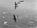 Brewster F2A-3 Buffalo, тренировочные полеты одной из эскадрильей ВМС США.