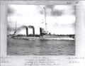 SMS Bremse на ходовых испытаниях в проливе Малый Бельт, 29 августа 1916 г. Скорость - 21,208 уз. Фото из архива верфи A.G. Vulcan.