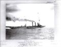 SMS Bremse на ходовых испытаниях в проливе Малый Бельт, 29 августа 1916 г. Скорость - 26,568 уз. Фото из архива верфи A.G. Vulcan.