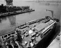 Вид на корму крейсера USS Macon. 2 июля 1945 года