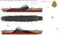 Цветная схема авианосца HMS Illustrious