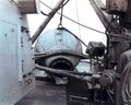 Спускаемая капсула космического корабля Gemini-8 на палубе USS DD-852 Leonard F. Mason (1946) после возвращения из космоса на Землю, 1966 год