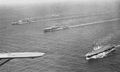 «Индомитебл», HMS Victorious и «Игл» в составе конвоя