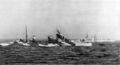 Bande Nere (в камуфляже) и Gorizia сопровождают конвой в Северную Африку, начало 1942 г.