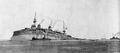Линейный корабль Gaulois тонет после торпедирования 27 декабря 1916 г