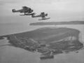 Гидросамолеты пролетают рядос с USS Langley
