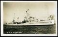 Открытка с изображением HMS Amphion