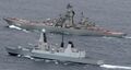 HMS Dragon и атомный ракетный крейсер «Пётр Великий»