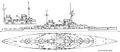 Линейный крейсер SMS Derfflinger, 1916 г.