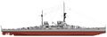 Линейный крейсер SMS Derfflinger, 1914 г.