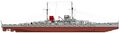 Линейный крейсер SMS Derfflinger, 1916 г.