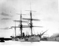 Винтовой клипер «Джигит» в Кронштадте перед уходом в заграничное плавание