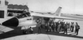 Первый F-111b прибыл на испытательный полигон Grumman, 12 сентября 1967.
