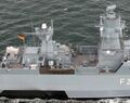 Вид на шкафут корвета FGS Braunschweig