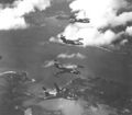 Chance Vought F7U-1 Cutlass, McDonnell F2H-2 Banshee, Grumman F9F-2 Panther, Chance Vought F6U-1 Pirate, летно-испытательный центр ВМС США Naval Air Station Patuxent River в штате Мэриленд.
