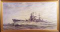 Рисунок крейсера HSwMS Tre Kronor в музее.