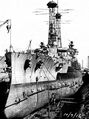 Линкор USS Florida в сухом доке. 9 октября 1916 года