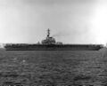 USS Princeton (LPH-5) вид сбоку, Бухта Сан-Диего 1969 год.