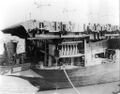 USS Princeton (CV-37) Военно-морская верфь. Филадельфия 10 апреля 1946 год.