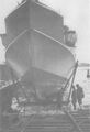 Спуск на воду одного из катеров, верфь Lurssen