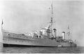 HMS Galatea на Спитхэдском рейде, май 1937 г. (вид с левого борта)