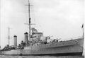 HMS Galatea на Спитхэдском рейде, май 1937 г. (вид с правого борта)