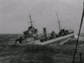 HMS Glowworm на волнах. В похожих погодных условиях проходил последний бой эсминца.