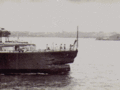 HMS Glowworm после столкновения с HMS Grenade, Александрия май 1939 г.