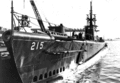USS Growler (SS-215) на верфи в конце 1941 или начале 1942 года