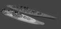 Сравнение размеров линкоров Yamato и H-44