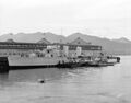 HMCS Skeena рядом с Ванкуверским пирсом в 1934 г.