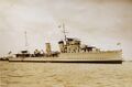 HMCS Skeena на Барбадосе.