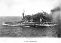 HMS Invincible на полном ходу