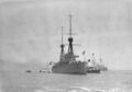 HMS Invincible на якорной стоянке в Спитхеде, 1 июля 1909 года