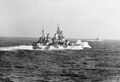 HMS Anson в 1943. Фотография сделана с борта HMS Belfast.