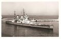 HMS Anson в гавани Портленда (Великобритания). 1946.