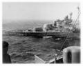 HMS Arethusa с пробоиной от итальянской торпеды