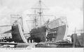 HMS Bellerophon в доках. 1888 год