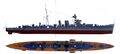 HMS Calcutta после модернизацииg